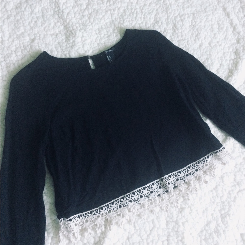 ❌SOLD❌  Boho Peasant Crop Top